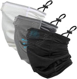 Geyoga 3 Pcs Adjustable Cooling Neck Gaiter Breathable Balaclava Neck Mask Strap Mesh Sun Scarf for Summer Sports Cycling