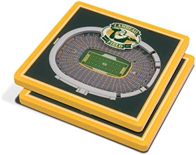 YouTheFan NFL Green Bay Packers 3D StadiumView Coasters - Lambeau Field