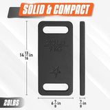 Yes4All Cast Iron Ruck Weight, Weighted Plate for Rucking, Swings, Squat, Strength Training - Multiple Weights: 10LB to 45LB