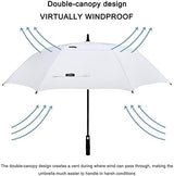 G4Free 47/54/62/68 Inch Automatic Open Golf Umbrella Oversize Extra Large Double Canopy Vented Windproof Waterproof Stick Umbrellas