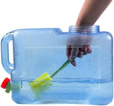 3.17 Gallon Water Container with Spigot, Portable Water Jug, No Leakage Camping Bucket with Tap, BPA Free Emergency Water Storage Tank for Camping, Vehicle, Car, Outdoor Hiking, Picnic