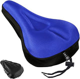 Zacro Bike Seat Cushion - Gel Padded Bike Seat Cover for Men Women Comfort, Extra Soft Exercise Bicycle Seat Compatible with Peloton, Outdoor & Indoor Bike Saddles
