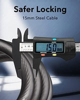 Bike Lock Cable with Combination,High Security 5-Digit Resettable Combination Bicycle Lock Anti-Theft, with Mounting Bracket for Bikes and Scooters