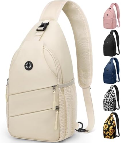 Crossbody Bags for Women Men Trendy Sling Bag Bakpack Casual Chest Bag with Convertible Shoulder Strap