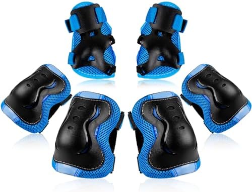 BOSONER Kids/Youth Knee Pad Elbow Pads Guards Protective Gear Set for Roller Skates Cycling BMX Bike Skateboard Inline Skatings Scooter Riding Sports