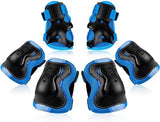 BOSONER Kids/Youth Knee Pad Elbow Pads Guards Protective Gear Set for Roller Skates Cycling BMX Bike Skateboard Inline Skatings Scooter Riding Sports
