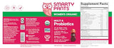 SmartyPants Organic Women's Multivitamin Gummies: Biotin, Probiotics, Methylfolate, Omega 3 (ALA), Vitamin D3, C, Vitamin B12, B6, A, K & Zinc, Inositol, Gluten Free, 120 Count (30 Day Supply)