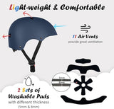 Kids Bike Helmet, Adjustable and Multi-Sport, from Toddler to Youth, 3 Sizes