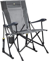 GCI OUTDOOR Roadtrip Rocker Collapsible Rocking Chair & Outdoor Camping Chair - Mercury