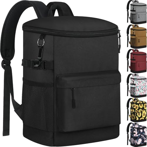 Cooler Backpack 33 Cans Backpack Coolers Insulated Leak Proof Soft Beach Cooler Bag for Men Women Ice Chest Backpack Camping Hiking Picnic Travel Cooler Lunch Backpack