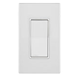 Leviton Lever Edge 15 Amp Single Pole Rocker Switch,E5601-MW,White,(Pack of 40)
