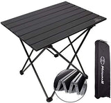 Camping Table Folding Portable Camp Side Table Aluminum Lightweight Carry Bag Beach Outdoor Hiking Picnics BBQ Cooking Dining Kitchen