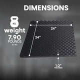 BalanceFrom Puzzle Exercise Mat with EVA Foam Interlocking Tiles for MMA, Exercise, Gymnastics and Home Gym Protective Flooring, Multiple Sizes and Colors