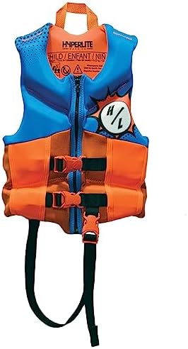 HyperLite Elite Kids Life Jacket, US Coast Guard Approved, Great for Any Water Sports Activity Including Boating, Paddle & Swimming