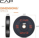 CAP Barbell Rubber Olympic Bumper Plate | Multiple Options/Colors