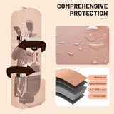 Golf Travel Bags for Airlines with Adjustable Support Rod and Detachable Shoulder Straps, Soft Foldable Golf Club Travel Covers, 900D Heavy Duty Oxford -Universal Size