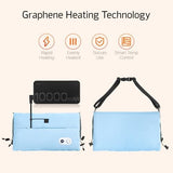 Hand Warmers Rechargeable with 10000mAh Power Bank, Portable Graphene Heated Electric Hand Warmer Pouch, 5 Level Adjustable Temperature for Women, Men, Kids, Hunting, Camping & Xmas Gifts