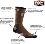 DARN TOUGH (2001) John Henry Boot Midweight with Cushion Men's Sock