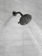 Delta Faucet 8-Spray Touch-Clean Matte Black Shower Head, Delta Shower Heads, Showerhead, Shower Head Black, 2.5 GPM Water Flow, Matte Black 75898BL