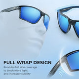 KastKing Osage Polarized Sport Sunglasses for Men and Women, Ideal for Driving Fishing Cycling Running, UV Protection