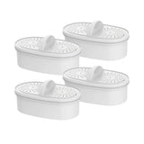 Replacement for All Waterdrop® Pitcher Filtration System, Fits Waterdrop WD-PF-01A Plus, Reduces PFOA/PFOS, Chlorine, Last Up to 3 Months or 200 Gallons (Pack of 4), AQUA CREST