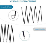 Aluminum Tent Poles Replacement, Fits Both Female and Male Ends, Lightweight Tent Pole Repair Kit, 7001 Aluminum Alloy T6 Heated