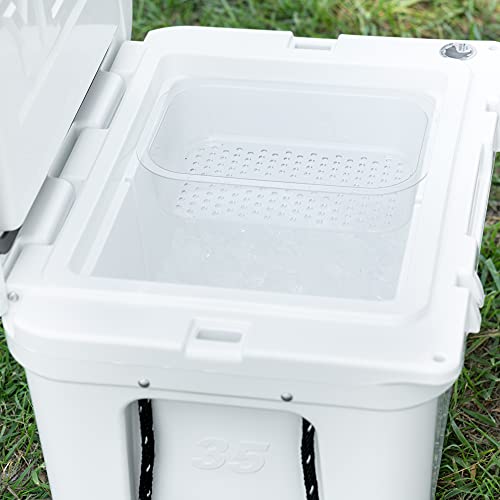 BEAST COOLER ACCESSORIES Dry Goods Tray - Pack of 2 Durable Plastic Cooler Organizer Compatible with Yeti Tundra 35 and 45 - Cooler Rack and Divider for Dry Storage