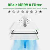 20x25x1 Air filter, Washable and Reusable Air Filter 20x25x1 for AC HVAC Furnace, MREV 8 Air Filters Machine Washable & Dryer Friendly, AC Furnace Air Filter