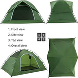 Vela Camping Tent for 2 Person, 4 Person, 6 Person - Waterproof Two Person Tents for Camping, Small Easy Up Tent for Family, Outdoor, Kids, Scouts in All Weather and All Season by Clostnature