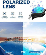 ZIONOR G1 Polarized Swimming Goggles for Unisex Adult Women Anti Fog 100% Anti UV Diving Goggles