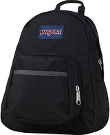 JanSport Half Pint Mini Backpack, 10.2 L - Durable Mini Bag Purse with Adjustable Shoulder Straps, Single Main Compartment, Zippered Stash Pocket, Black