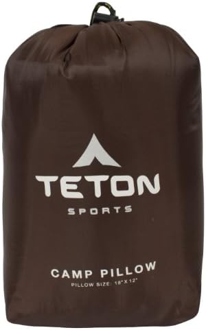 TETON Sports Camp Pillow; Great for Travel, Camping and Backpacking; Washable