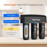 Waterdrop WD-TSA-UF 0.01 μm Ultra Filtration Under Sink Water Filter, Under Sink Water Filtration System 9 Stage Filtration, Reduces Chlorine, Taste and Odor, Fluoride, Advanced USA Tech