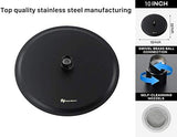NearMoon Rain Shower Head, Ultra-Thin Design-Pressure Boosting, Awesome Some Experience, High Flow Stainless Steel Rainfall Head (10 Inch, Matte Black)