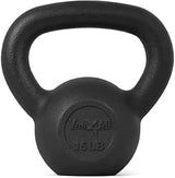 Yes4All 5-80 lbs Cast Iron Kettlebell for Dumbbell Weights Exercises, Gym, Full Body Home Workout Equipment, Push up, Grip and Strength Training