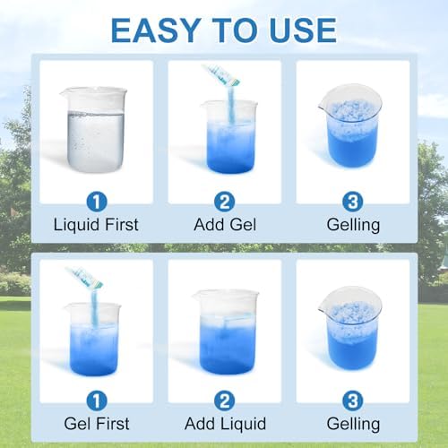 BLIKA Portable Toilet Absorbent Gel, Camping Toilet Gel Powder, Odor-Control Urine Liquid Waste Gel, Eco Absorbent Gel, Poo Urine Powder for Outdoor Camping, Hiking, Emergency