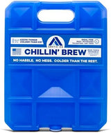 Arctic Ice Chillin' Brew Series Long Lasting Reusable Ice Pack - Freezes at 28° Fahrenheit - Designed to Keep Beverages Colder Than Ice