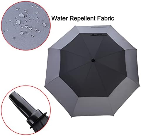 G4Free 47/54/62/68 Inch Automatic Open Golf Umbrella Oversize Extra Large Double Canopy Vented Windproof Waterproof Stick Umbrellas