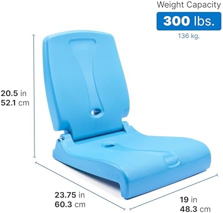 Step2 Foldable Adult Flip Seat, Portable Outdoor Chair for Poolside, Tailgating, Camping, Picnic Chair, Provides Back Support When Sitting on Ground, Bright Pink