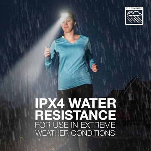 Energizer Rechargeable LED Headlamp Pro400, IPX4 Water Resistant, High-Powered Bright LED, Multiple Light Modes, Best Headlight for Camping, Running, Outdoors, Emergency Light, USB Included