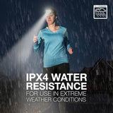 Energizer Rechargeable LED Headlamp Pro400, IPX4 Water Resistant, High-Powered Bright LED, Multiple Light Modes, Best Headlight for Camping, Running, Outdoors, Emergency Light, USB Included