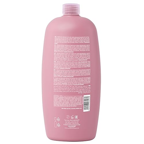 Alfaparf Milano Semi Di Lino Moisture Nutritive Low Shampoo - Sulfate Free Shampoo for Color Treated Hair - Moisturizing Hair Shampoo for Dry Hair - Paraben & Paraffin-Free (1000 ml / 33.8 oz)