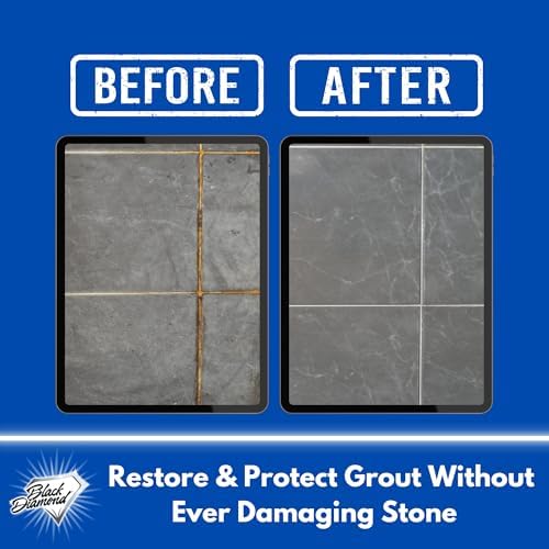 Ultimate Grout Cleaner for Tile Floors Blasts Away Years of Dirt and Grime. Heavy Duty Spray Cleaning Solution. Safe for Colored Grout and Natural Stone. Professional Results 2-QTS W Brush