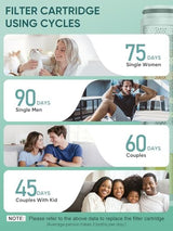 Cobbe 2 Pack Replacement Filters for Handheld Shower Head - Water Softener Filters Beads for Hard Water - Remove Chlorine - Reduces Dry Itchy Skin