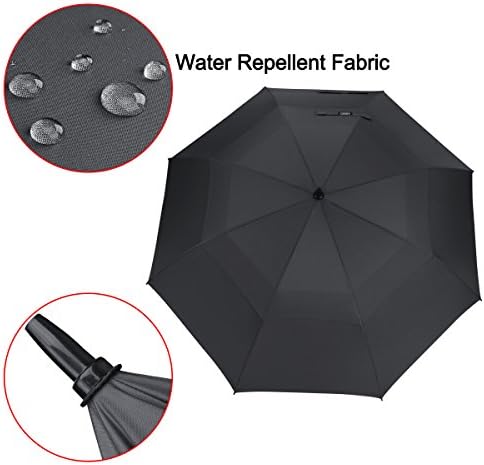 G4Free 47/54/62/68 Inch Automatic Open Golf Umbrella Oversize Extra Large Double Canopy Vented Windproof Waterproof Stick Umbrellas