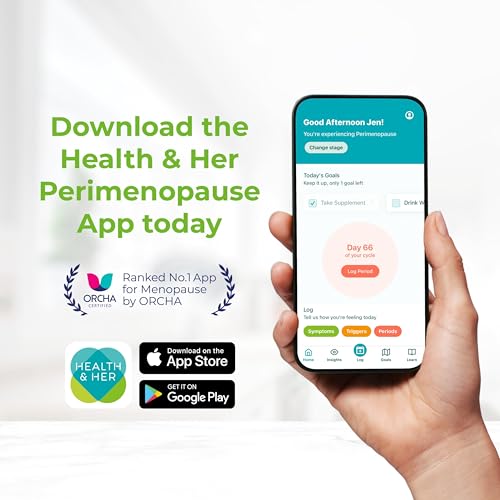 Health & Her Menopause Supplements for Women - Multi-Nutrient Support, Menopause Vitamins for Energy, Bones, Muscles, Skin & Hair, Vegan, Gluten-Free, Non GMO (60ct - 1 Month)