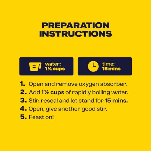 BIGHORN Mountain Food The Best Butter Chicken and Rice - premium freeze dried meals for backpacking food - dehydrated camping food for backpacking meals - ideal camping meals just add water - great taste - 2 servings