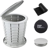 TRIPTIPS Upgrade Retractable Portable Toilet Travel Toilet Adjustable Height Camping Toilet Portable Potty for Adults Kids, Foldable Portable Toilet for Camping/Car
