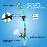 Greatever Dry Snorkel Set,Panoramic Wide View,Anti-Fog Scuba Diving Mask,Professional Snorkeling Gear
