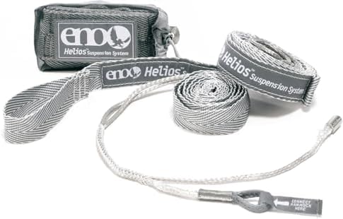 ENO, Eagles Nest Outfitters Helios Ultralight Hammock Straps Suspension System with Storage Bag, 300 LB Capacity, 8' 1" x 1"